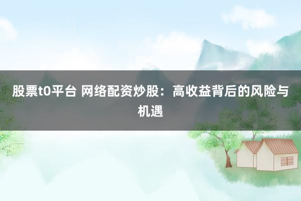 股票t0平台 网络配资炒股:高收益背后的风险与机遇